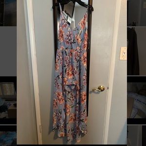 Floral romper with tail